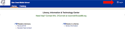 Log into library account 